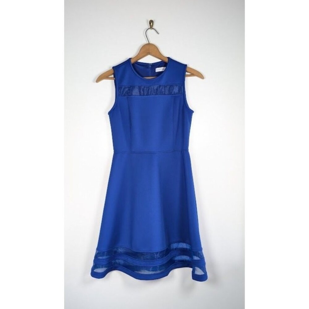 Calvin Klein Scuba Dress Size 6‎ Fit & Flare Cocktail Party Church Career Work